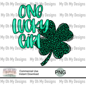 One lucky girl, St. Patrick’s Day - PNG File