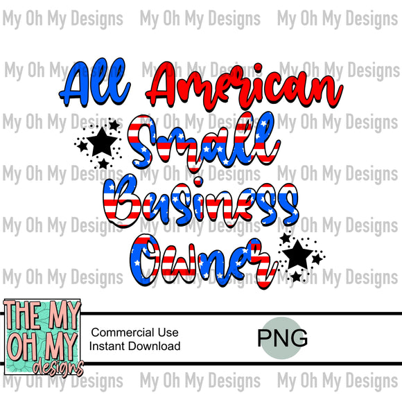All American small business owner, 4th of july - PNG File