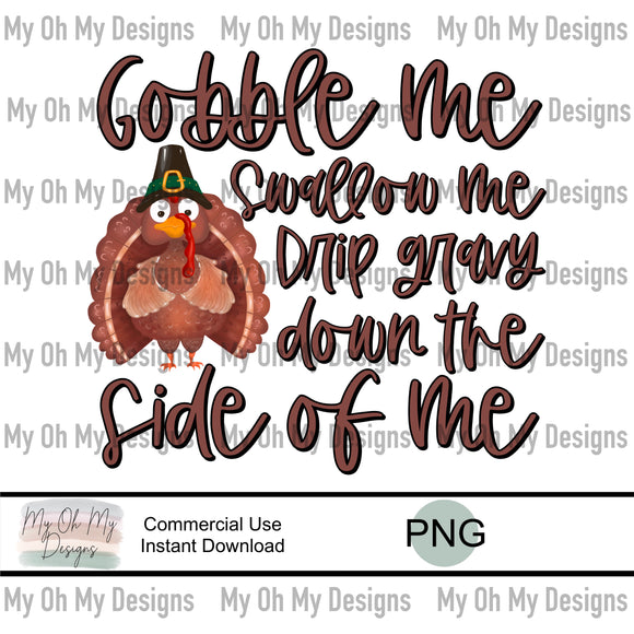 Gobble Me, Thanksgiving - PNG File