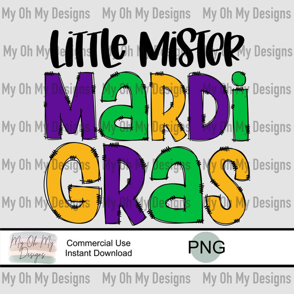 Little Mister Mardi Gras - PNG File