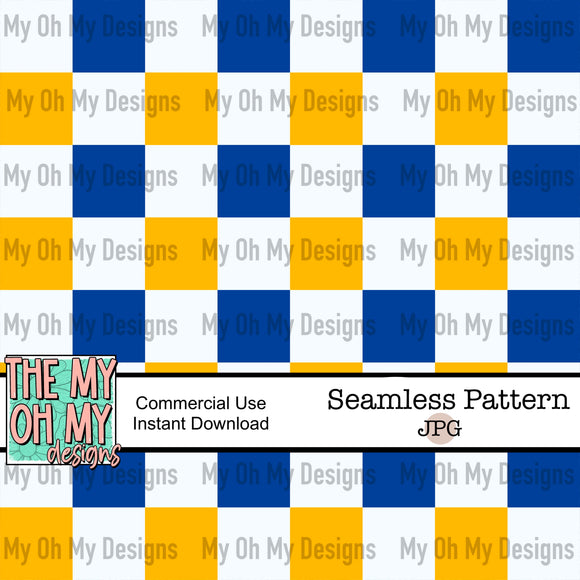 Down’s Syndrome Awareness, checkerboard - Seamless File