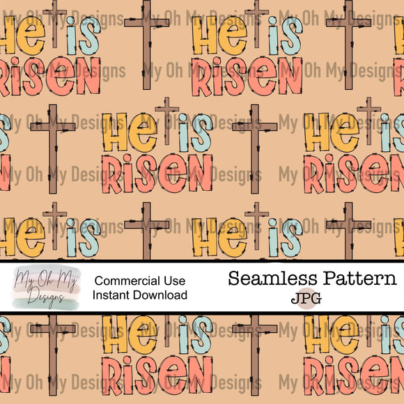 He is risen, Easter - Seamless File