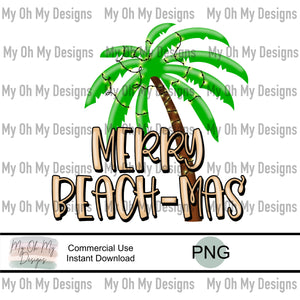 Merry Beach-mas - PNG File