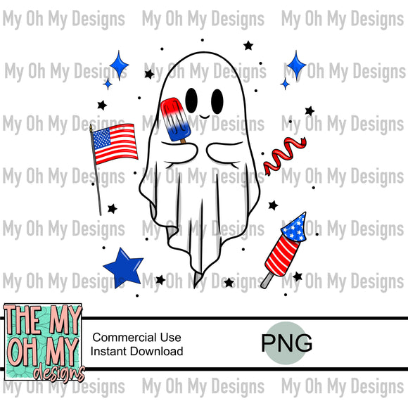 4th of July ghost - PNG File