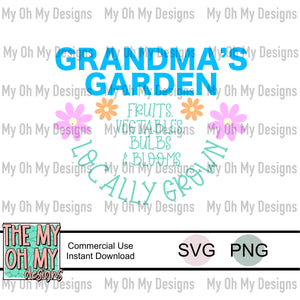 Grandma’s garden - PNG file - SVG File