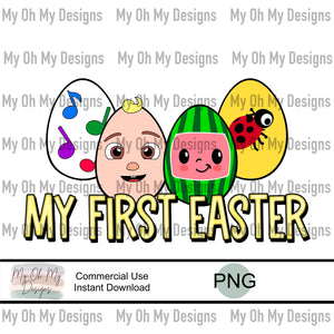 Melon Head, Easter, Eggs - PNG File