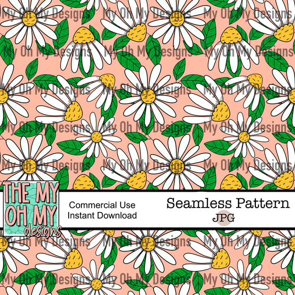 Daisy Flowers - Seamless File