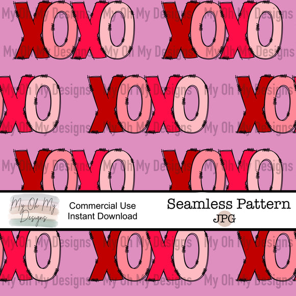 Xoxo, Valentines Day - Seamless File