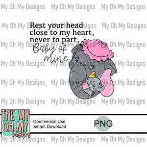 Elephant, Mother’s Day - PNG File