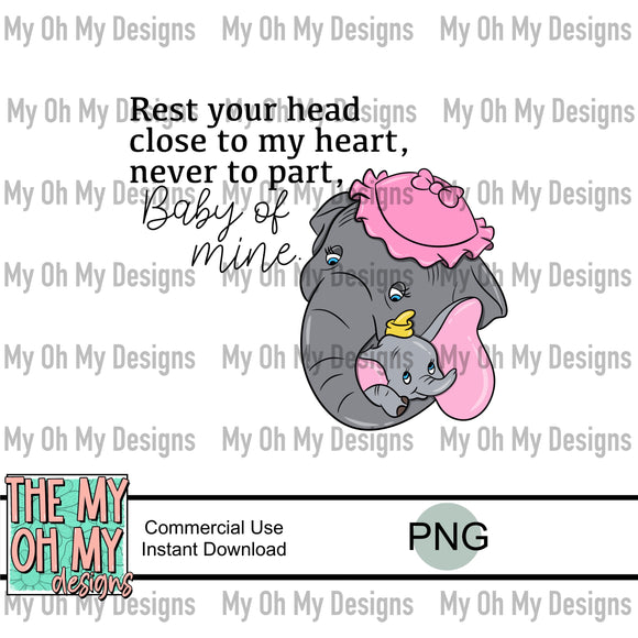 Elephant, Mother’s Day - PNG File