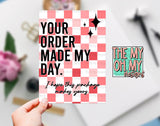 Valentine Checkerboard - Small Business Package Insert - JPG File