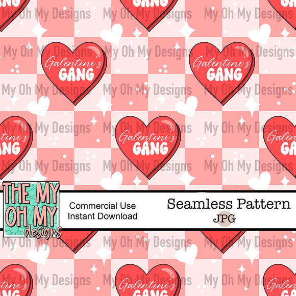 Galentines day, Valentine’s Day - Seamless File