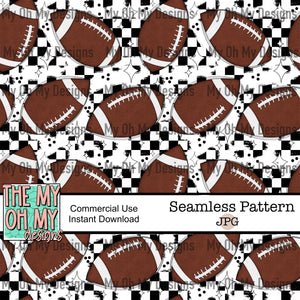 Football, checkerboard - Seamless File