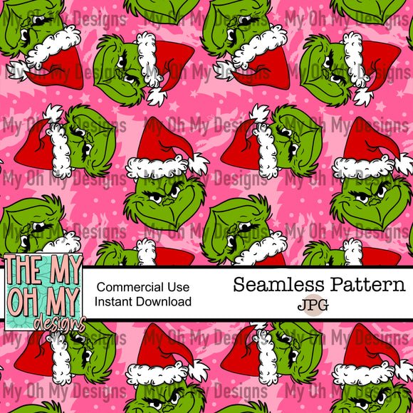 Green guy, Christmas - Seamless File