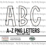 Alphabet Set, Birthday Sprinkles - PNG File