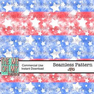 4th of July, distressed - Seamless File