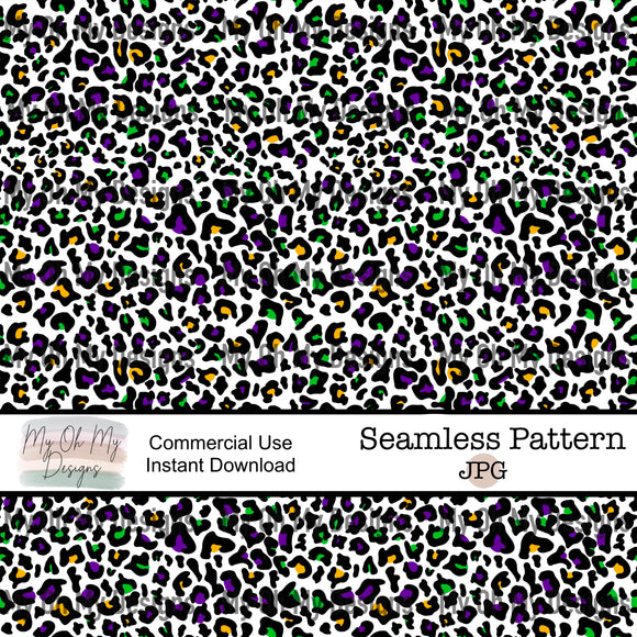 Mardi Gras, Leopard - Seamless File