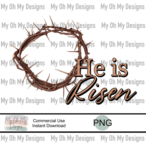 He is risen - PNG file