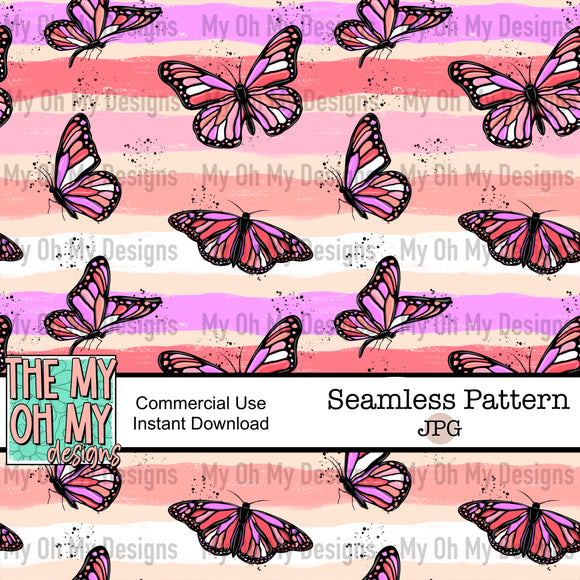 Butterfly, butterflies - Seamless File