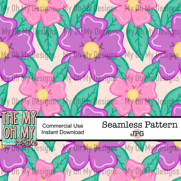 Floral, flowers - Seamless File