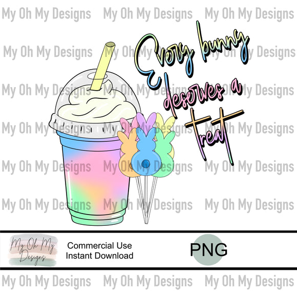 Easter Cake Pop Bunnies and spring coffee, pastel - PNG File