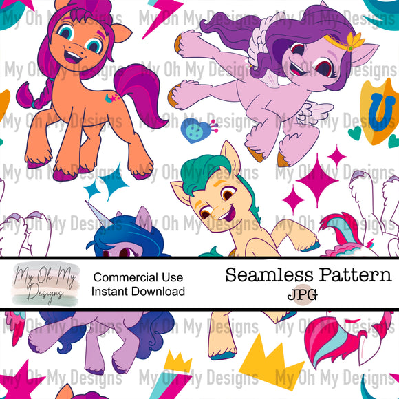 Ponies, Pony - Seamless File