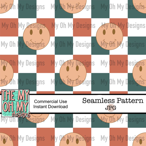 Checkerboard Smiles - Seamless File