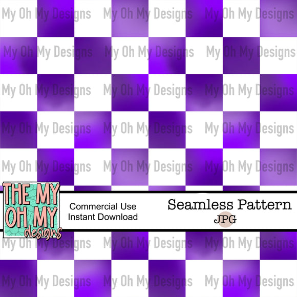 Purple Checkerboard - Seamless File