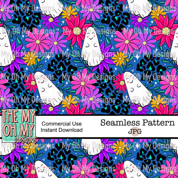 Floral summer ghosts - Seamless File