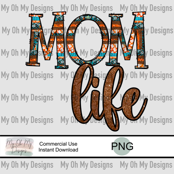 Mom life, western - PNG File