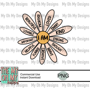Positive Affirmations, Daisy - PNG File