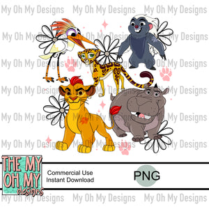 Lion Friends - PNG File