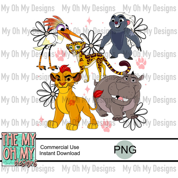 Lion Friends - PNG File