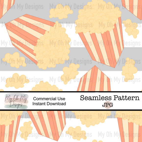 Popcorn, stripes - Seamless File