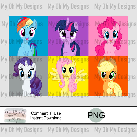 Ponies, Pony - PNG File