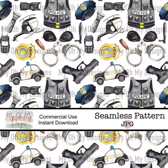 Police File Design Police - Seamless File – The My Oh My Designs