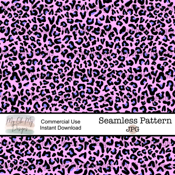 Pink, purple leopard print - Seamless File