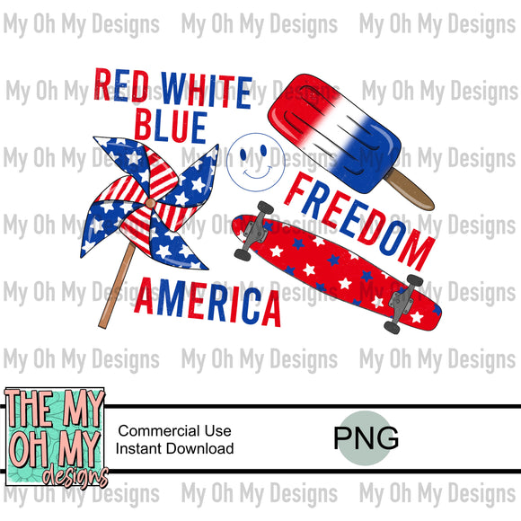 4th of July - PNG File