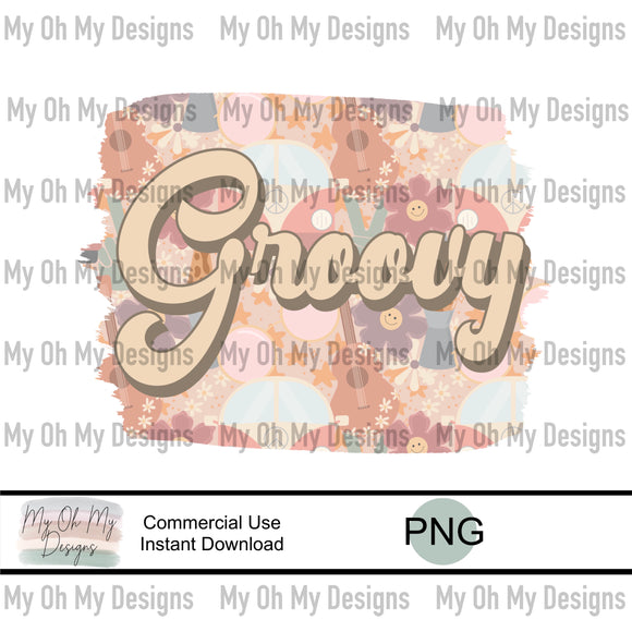 Groovy, Hippie - PNG File