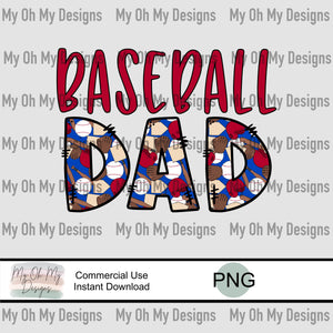 Baseball Dad - PNG file
