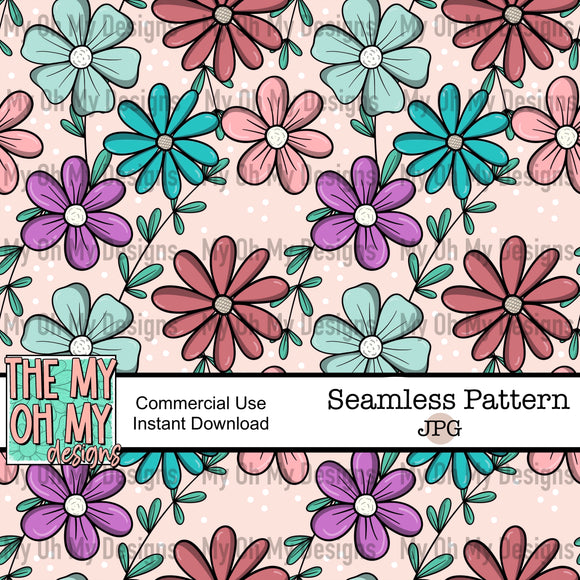 Flowers, floral - Seamless File