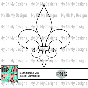 Fleur De Lis clipart - PNG File