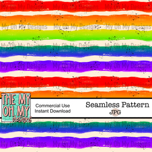 Rainbow Ombré Stripes, Autism Awareness, neurodiversity - Seamless File