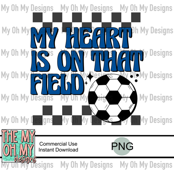 My heart is on that field, soccer - PNG File
