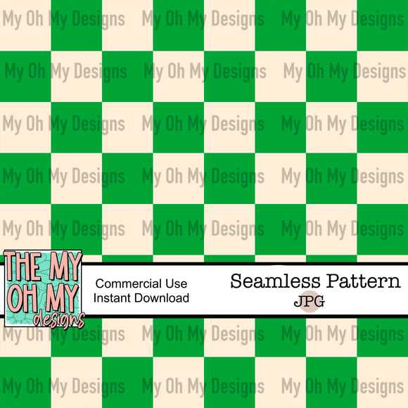 Green checkerboard - Seamless File