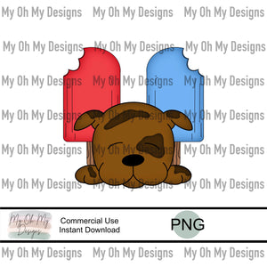 Pup-sicle, puppy dog, popsicle - PNG File