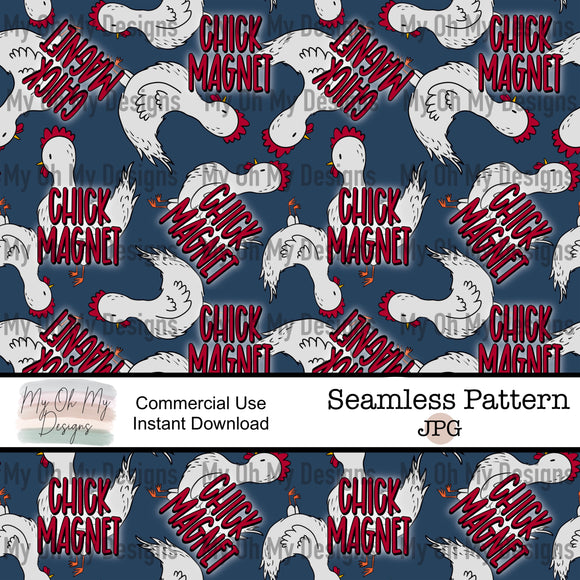 Chick Magnet, Rooster - Seamless File