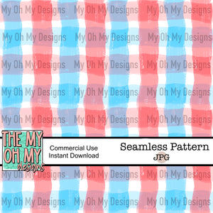 4th of July stripes, plaid - Seamless File