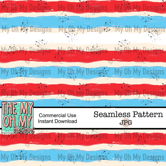 Stripes, 4th of July, Patriotic - seamless file