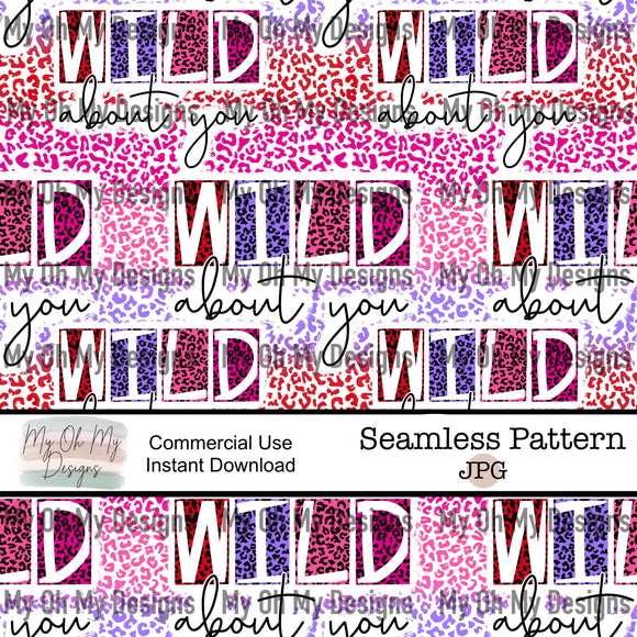 Wild about you, Leopard Print  - Seamless File